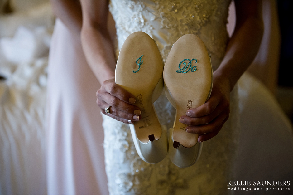 wedding shoe detail